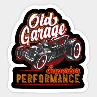 Old Garage Hot Rod California Sticker